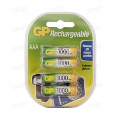 Акумулаторна Батерия GP R03 AAA 1000mAh NiMH 4 бр. в опаковка GP