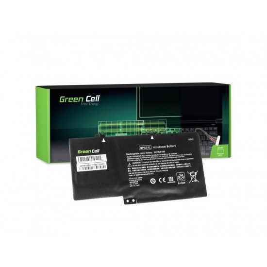 Laptop Battery for HP Pavilion x360 13-A 13-B / 11,4V 3400mAh  GREEN CELL