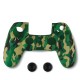 Протектор Spartan Gear Silicon Skin Cover + Thumb Grips за Dualshock 4, Green Camo