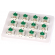 Суичове за механична клавиатура Keychron Gateron, Green, Switch Set 12 броя