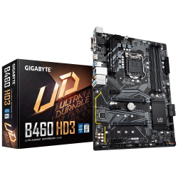 Дънна платка GIGABYTE B460-HD3 1.0, Socket 1200 (400 Series), 4 x DDR4