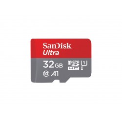 Карта памет SANDISK Ultra microSDHC, 32GB, A1, UHS-I, U1, Class 10, 120MB/s, Адаптер
