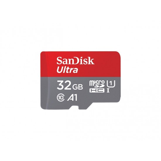 Memory card SANDISK Ultra microSDHC, 32GB, A1, UHS-I, U1, Class 10, 120MB/s, Adapter