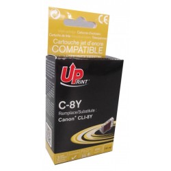 Мастилница UPRINT CLI8 CANON, С чип, Yellow