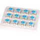 Суичове за механична клавиатура Keychron Gateron, Blue, Switch Set 12 броя