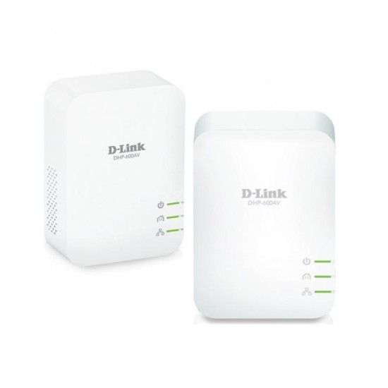 D-Link PowerLine AV2 1000 HD Gigabit Starter Kit, 1000 Mbps, Twin Pack, DHP-601AV/E