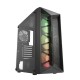 Кутия Estillo CMT211A RGB TG Mid-Tower, Черен