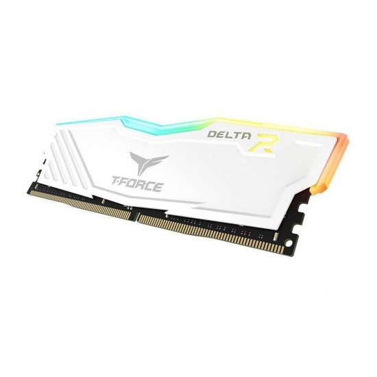 Memory Team Group T-Force DELTA RGB DDR4, 8GB 3000 mhz, CL16-18-18-36, 1.35V, White