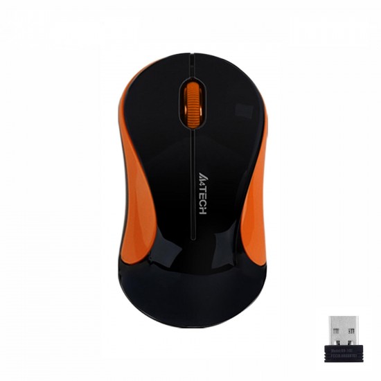 Optical Mouse A4tech G3-270N-3 V-Track, USB, Black/Orange