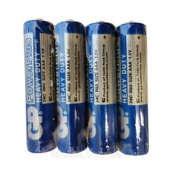 Цинк карбонова батерия GP POWERPLUS  R03 AAA 4 бр. shrink 1.5V