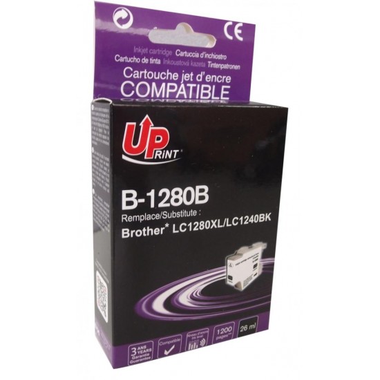 Ink cartridge UPRINT LC1280XL/1240/1220, BROTHER, Black