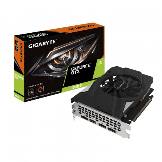 Graphic card GIGABYTE GTX 1660Ti Mini ITX OC Edition 6GB GDDR6 192 bit