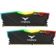 Памет Team Group T-Force Delta RGB Black, DDR4, 32GB (2x16GB), 3600MHz, CL18-22-22-42, 1.35V