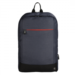Раница за лаптоп HAMA Manchester, до 40 см, 15.6", с изведен USB порт, синя