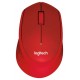 Безжична оптична мишка LOGITECH M330 Silent Plus, Червена, USB