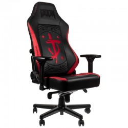 Геймърски стол noblechairs HERO, Black, DOOM Edition Геймърски стол noblechairs HERO, Black, DOOM Edition