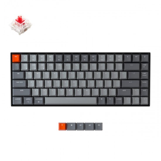 Mechanical Keyboard Keychron K2 Compact Gateron Red Switch White LED Gateron Red Switch ABS