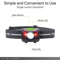 Фенер Челник/ Prosumer Xplor PH14 Multi Purpose Red light Night vision 200 лумена