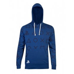 Суитчър PlayStation - AOP Icons Men's Hoodie, M, Син