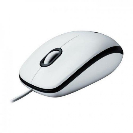 Wired optical mouse LOGITECH M100, USB, White
