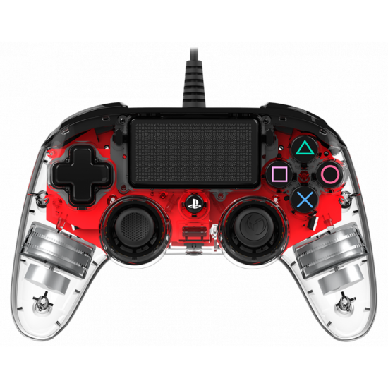Wired Gamepad Nacon Wired Illuminated Compact Controller Red