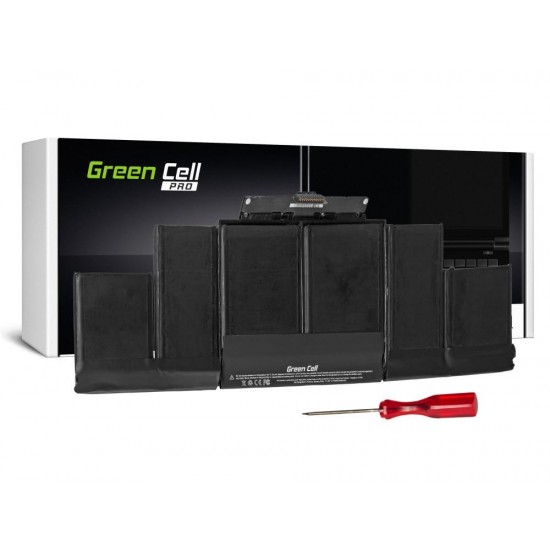 Laptop Battery for  Apple Macbook Pro 15 A1398 (Late 2013, Mid 2014) / 11,26V 8500mAh  GREEN CELL