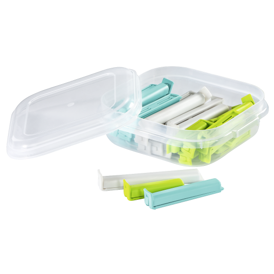 Closure Clips Set with Handy Storage Box Xavax, Colourful, 30 Pcs.