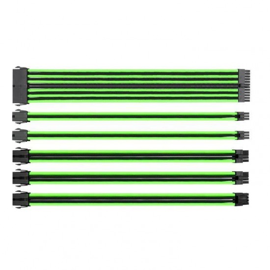 Sleeved Cable Extension Kit Thermaltake TtMod Black/Green