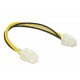 Кабел Delock P4 4 pin мъжко - P4 4 pin женско, 30 cm