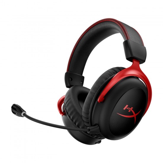 Gaming Wireless Headphones HyperX, Cloud II Wireless Red, Microphone, Black/Red
