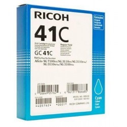 Мастило гел RICOH GC41C, 2200 копия Cyan