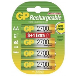 Акумулаторна Батерия GP  R6 AA 2700mAh NiMH 4 бр. 270AAHC-UC-3+1 GP