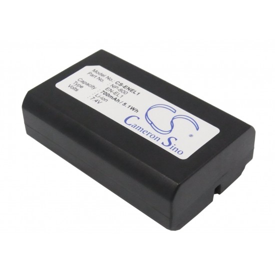Camera Battery for NIKON EN-EL1 /Minolta NP800 / LiIon 7.4V 700mAh Cameron Sino
