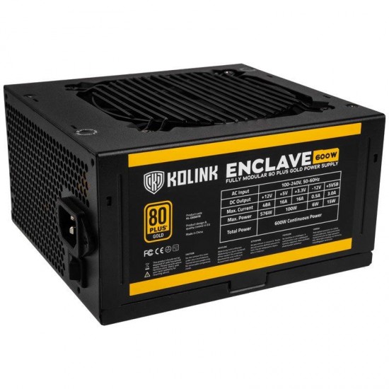 Power Supply Kolink Enclave 600W 80 PLUS Gold modular