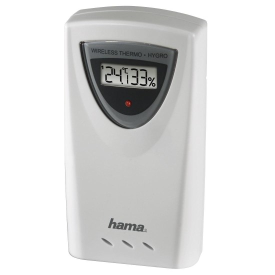 Външен сензор за метеостанция HAMA TS33C, Бял Hama "TS33C" Outdoor Sensor for Weather Stations, White