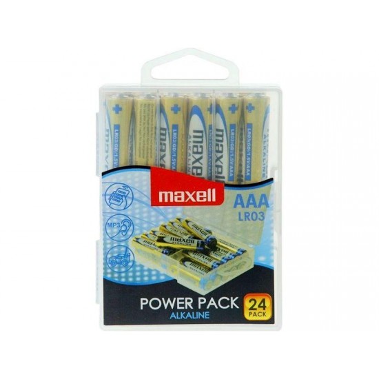 MAXELL Alkaline batteries LR03 1,5V AAА 24 pcs. blister PVC case MAXELL