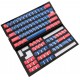 Капачки за механична клавиатура Ducky Pudding Blue & Red 108-Keycap Set PBT Double-Shot US Layout