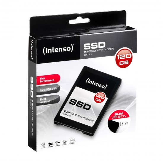 Solid State Drive (SSD) Intenso HIGH PERFORMANCE 3813430, 2.5", 120 GB, SATA3