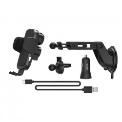 Безжично зарядно за кола HAMA FC10 Motion, 10W, Черно