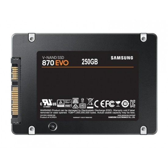 Solid State Drive (SSD) SAMSUNG 870 EVO SATA 2.5&rdquo;, 250GB, SATA 6 Gb/s, MZ-77E250B/EU
