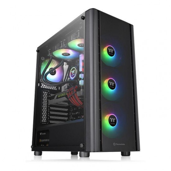 Case Thermaltake V250 TG ARGB, Tempered Glass, Mid-Tower, Black