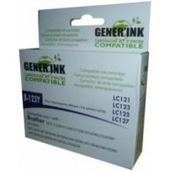 Мастилница GENERINK LC121/123/127 BROTHER, Жълто