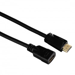 Удължителен кабел HAMA 122121 HDMI мъжко - HDMI женско, 3 м, Позлатени конектори, 3 звезди