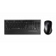Комплект клавиатура и мишка RAPOO X1960, Безжичен, Черен