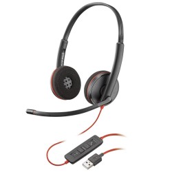 Слушалки Plantronics Blackwire C3220, Stereo, Unified Communication, Микрофон, Черни