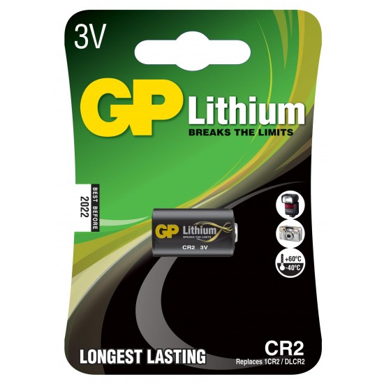 Батерия литиева Фото GP CR-2 3V Battery Lithium Photo CR2 3 V GP