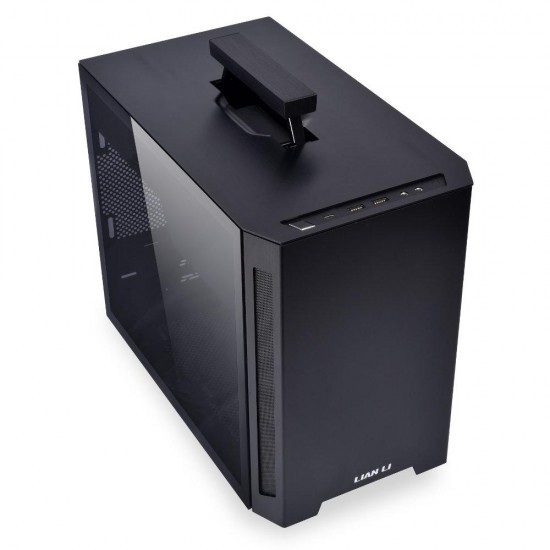 Case Lian Li TU150WX Mini-Tower, Tempered Glass, Black