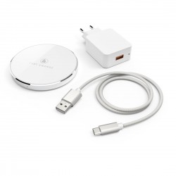 Безжично зарядно -комплект HAMA  FC7,5iP, 10W, Бял