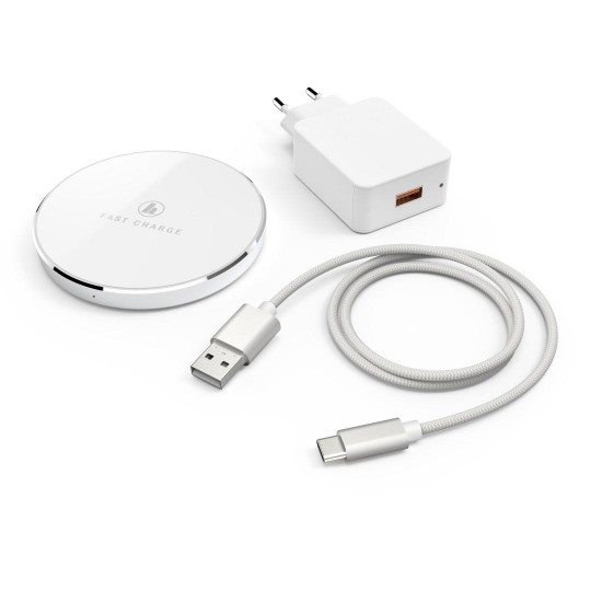 Hama "FC7,5iP" Wireless Charger Set, white