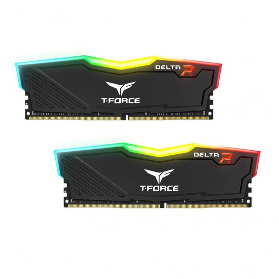 Memory Team Group T-Force Delta RGB Black DDR4 - 32GB (2x16GB) 3000MHz CL16-18-18-38 1.35V